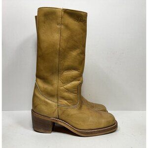 Vintage Wild Country Campus Boots Tall Marbled Leather Square Toe Men’s 9.5 D